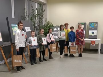 Rozdanie nagród - Ja też chronię środowisko SP Klucze 2022