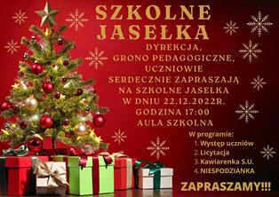 Jasełka Szkolne - plakat