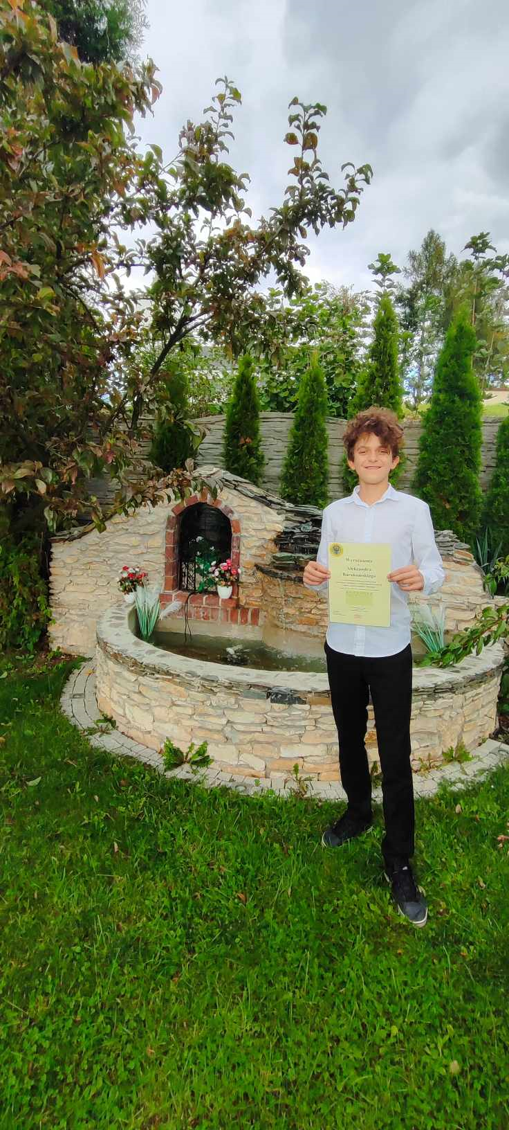 Wyróżnienie dla Aleksandra Barakomskiego, SP Klucze 2023