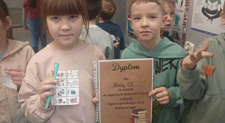 Warsztaty biblioteczne z okazji Międzynarodowego Dnia Biblioterapii, SP Klucze 2023