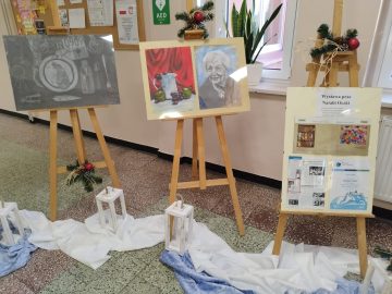 Wystawa prac absolwentki naszej szkoły Natalii Oczki, SP Klucze 2023