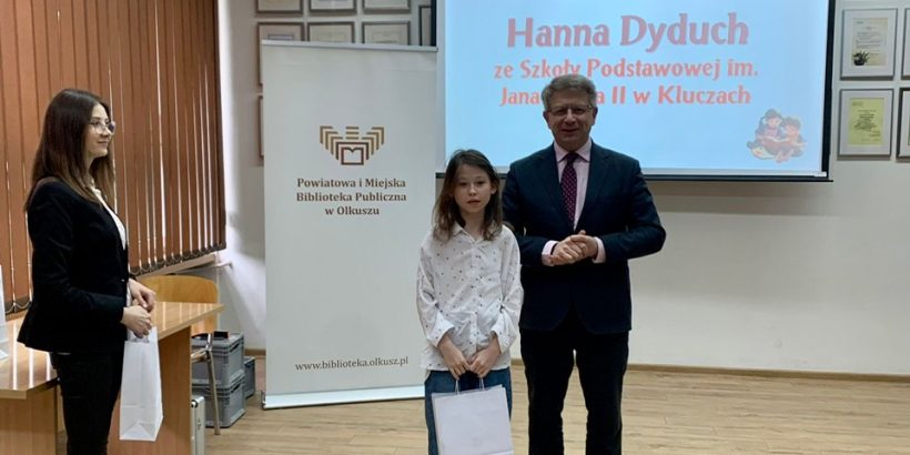 Konkurs Mały Mistrz Pięknego Czytania - Wyróżnienie Hani, SP Klucze 2024