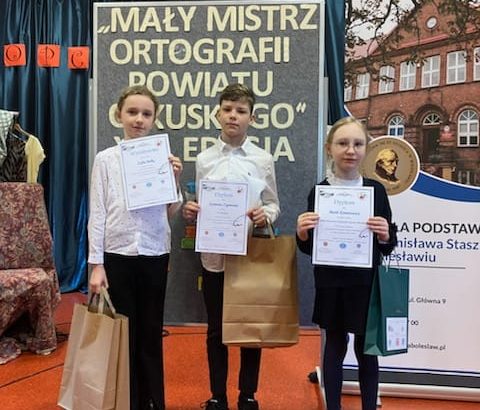 Wielkie osiągnięcie uczniów naszej szkoły, MAŁY MISTRZ ORFOGRAFII,SP Klucze 2024