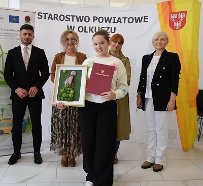 Wyróznienie w konkursie ŻYWY OBRAZ, SP Klucze 2024