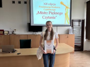 XII edycja Powiatowego Konkursu Czytelniczego MISTRZ PIĘKNEGO CZYTANIA, SP Klucze 2024