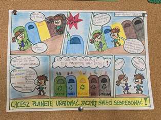 Konkurs plastyczny JAK URATOWAĆ ZIEMIĘ, SP Klucze 2025