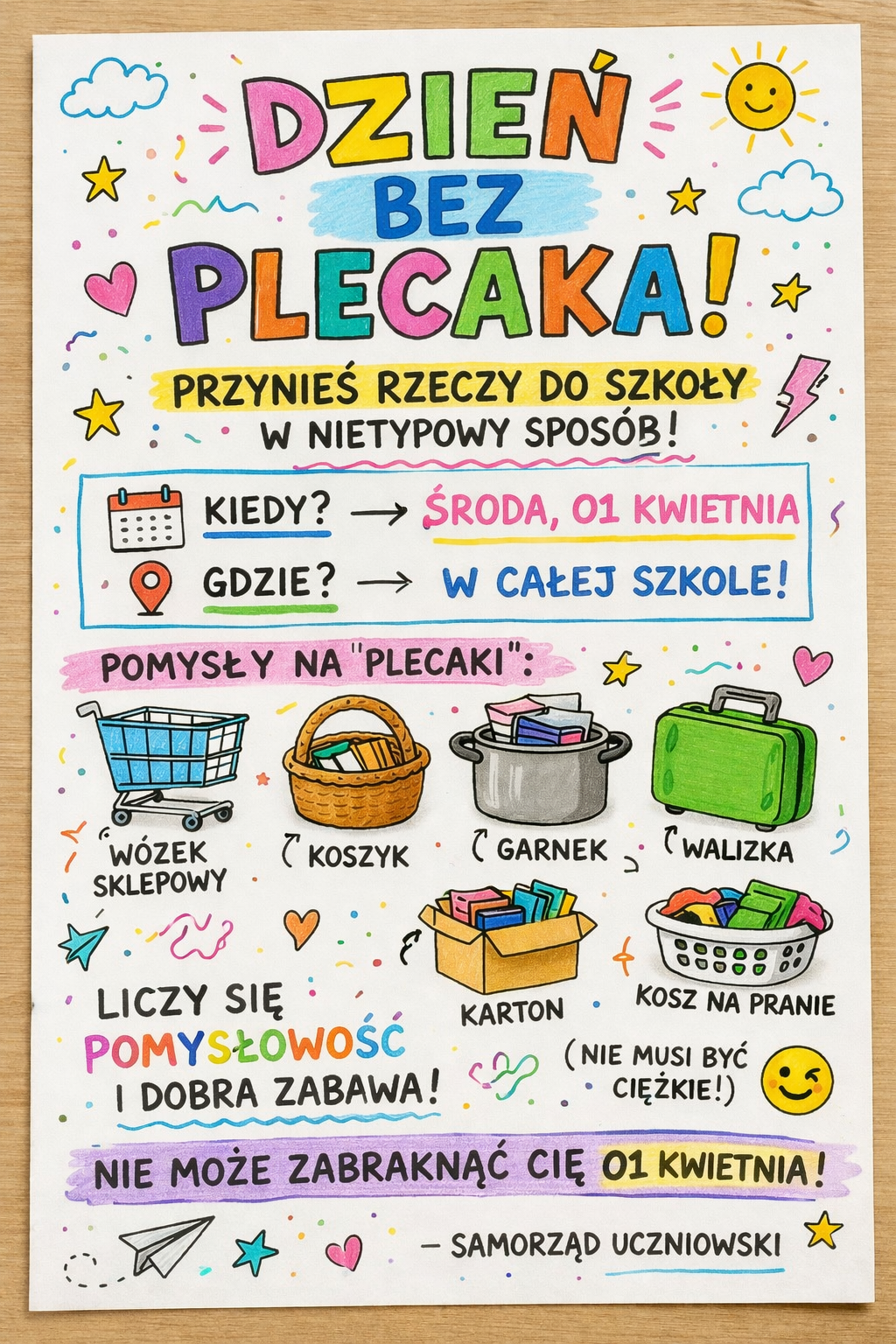 Dzień bez plecaka, SP Klucze 2026