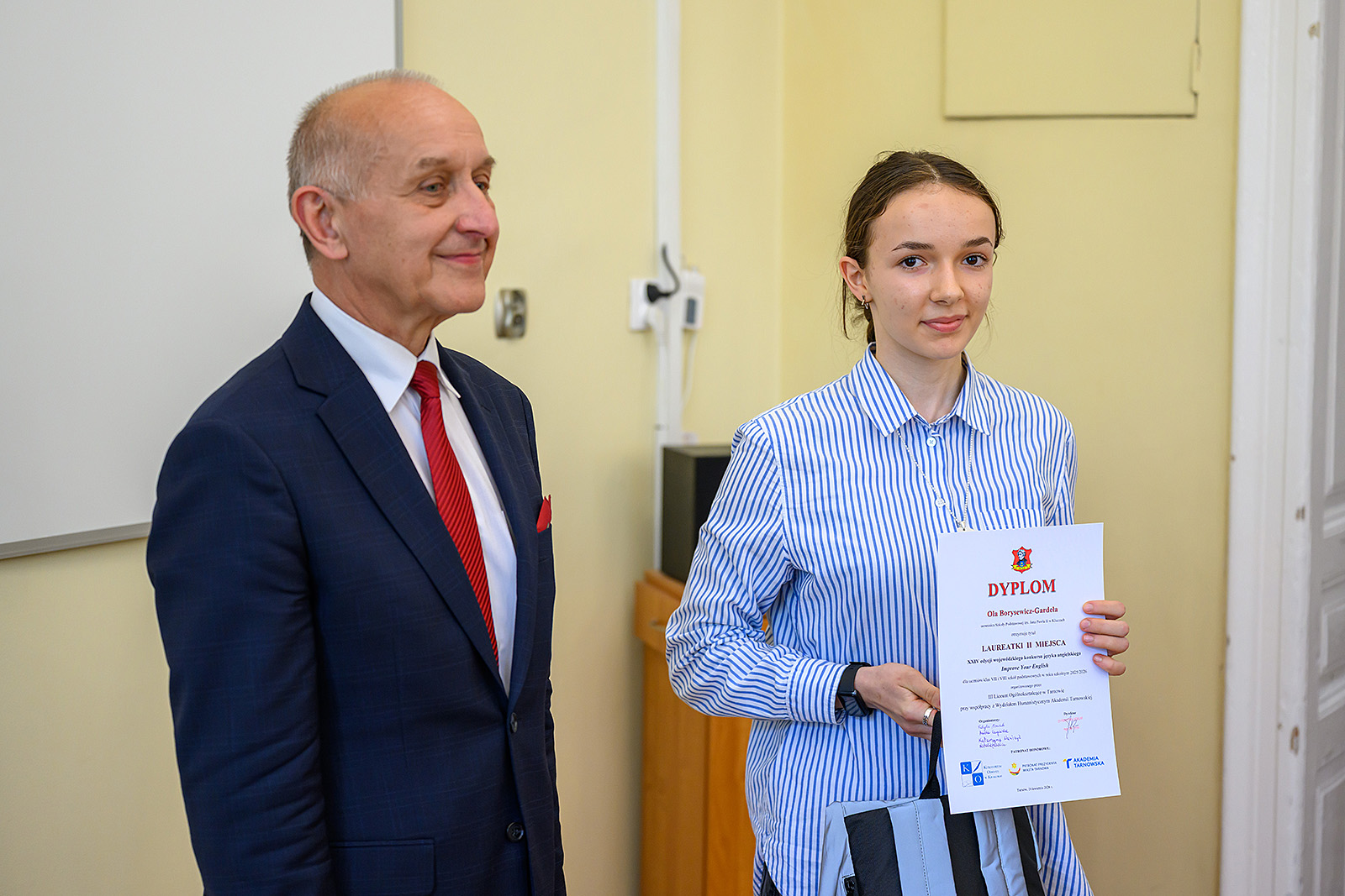 Ola Borysiewicz-Gardeła Laureatką Wojewódzkiego Konkursu Języka Angielskiego