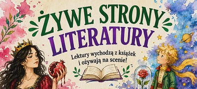 Żywe strony literatury, plakat konkursu, SP Klucze 2026