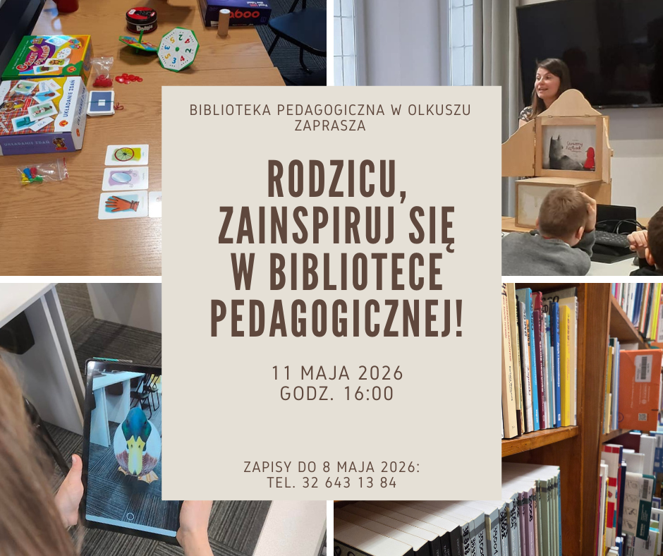 Rodzicu, zainspiruj się w Bibliotece Pedagogicznej!, SP Klucze 2026